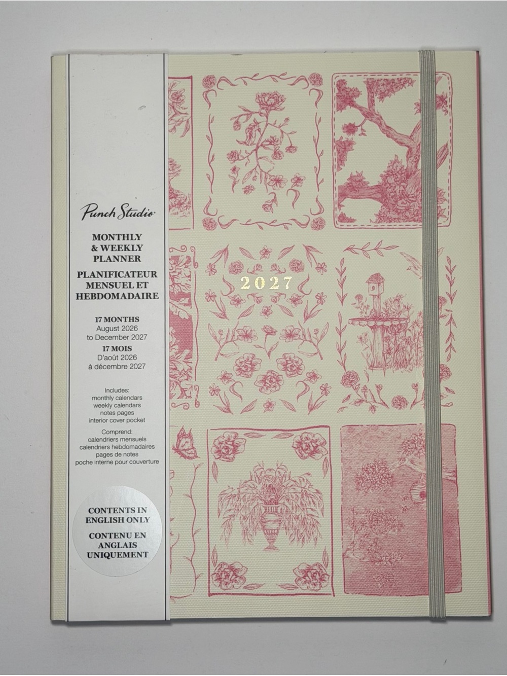 Punch Studio 17 months 2026-2027 Monthly Weekly Planner Journal (Botanical)